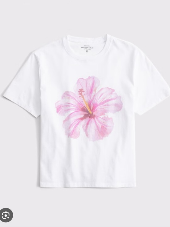 Abercrombie & Fitch Tops - Abercrombie & Fitch Women’s White Hibiscus Flower Shirt Size Medium